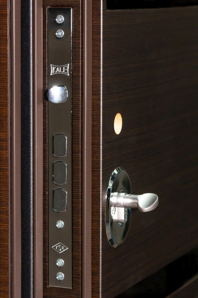 Дверь входная Булат Гарант 514 венге горизонт темный 2050x850 мм левая