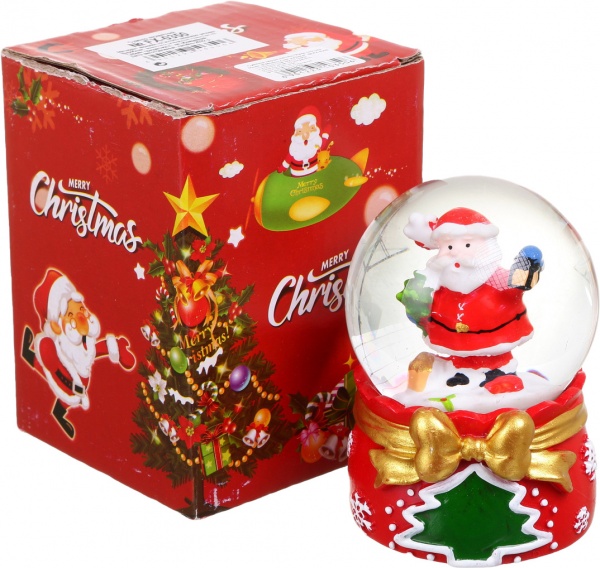 Сувенир новогодний шар снежный FX-0350 светодиодная (LED) 