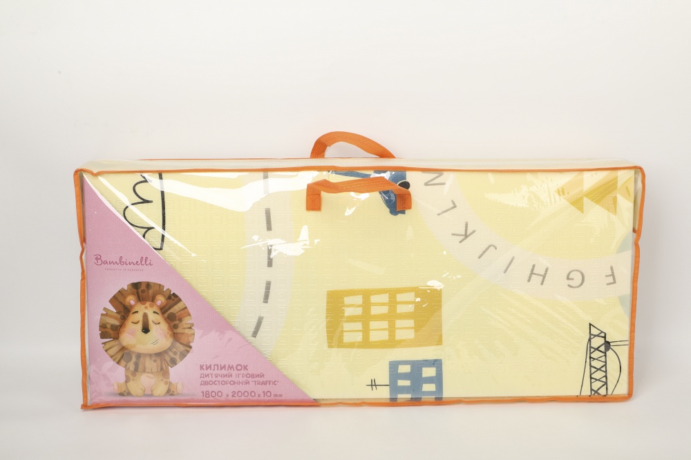 Игровой коврик Bambinelli Panda-traffic 180x200х1 см в сумке