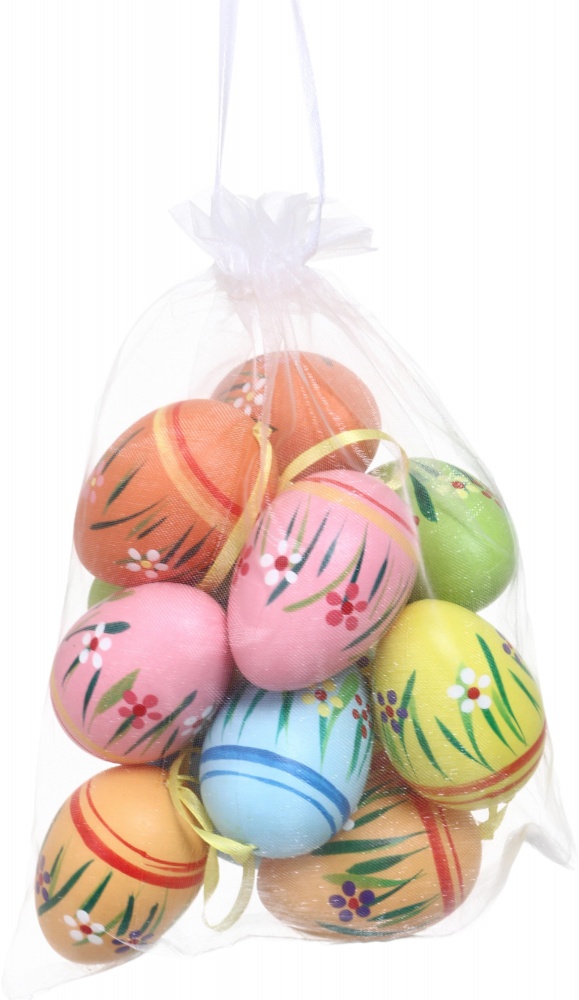 Декорация пасхальная яйцо-подвеска в наборе 16х4х13 см в ассортименте