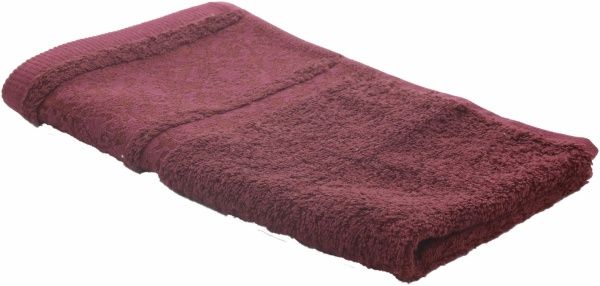 Рушник Shamrock БАМБУК 30x50 см бордовий 