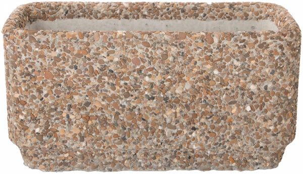 Вазон декорированный галькой Подснежник большой 80х40х40 см