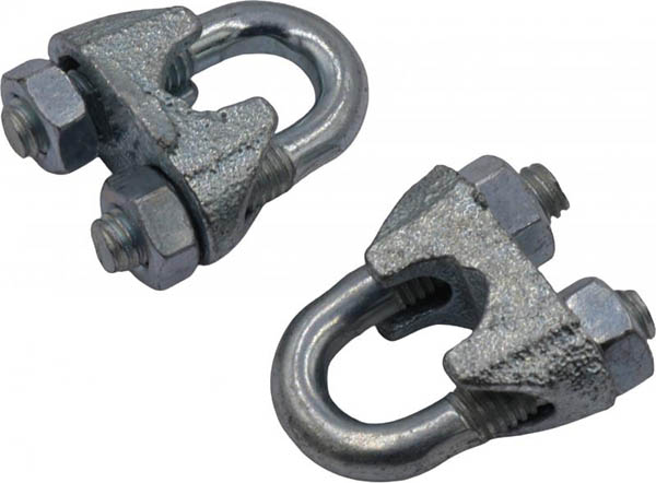 Затискач для троса дуговий 5 мм 2 шт