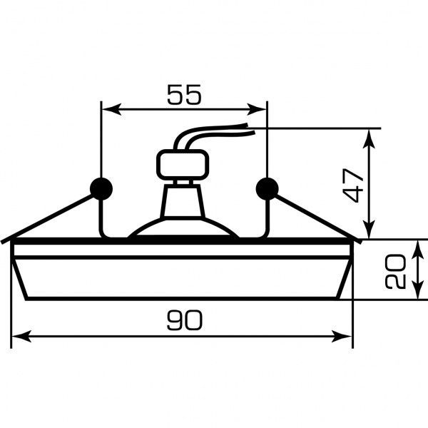 Светильник точечный Hopfen с подсветкой MR16 3 Вт GU5.3 4500 К прозрачный/хром CR 0917 LED 3W