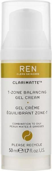 Крем-гель день-ночь Ren Clean Skincare Clarimatte T-Zone Balancing Gel 50 мл