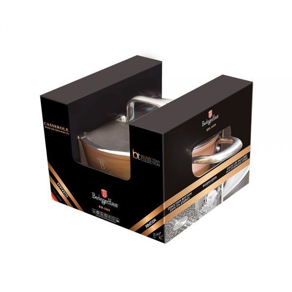Кастрюля с крышкой Bronze Titan 4,1 л BH 1689 Berlinger