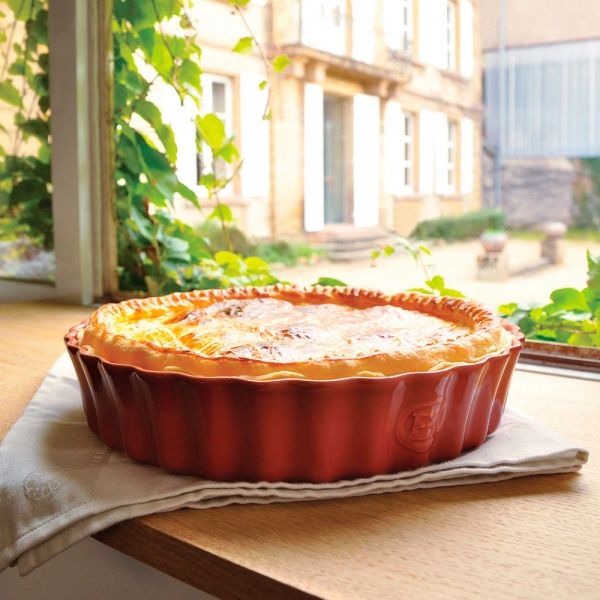 Форма для пирога Ovenware 28 см белая Emile Henry