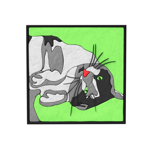 Картина з легкого пластиліну Moon Light Clay mini Кот 30х30 см 70084