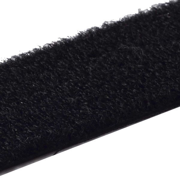 Стрічка-застібка самоклейка HPX ZIP FIX велюр 20 мм чорна