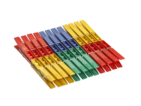 Прищепки пластик на картонке (72мм) 24 шт. MTM