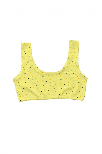 Топ KOSTA для девочки р.128–134 возраст от 6 лет желтый 2129-8