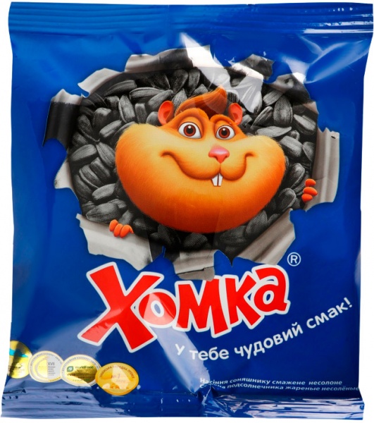 Насіння соняшника Хомка не солоне 125 г