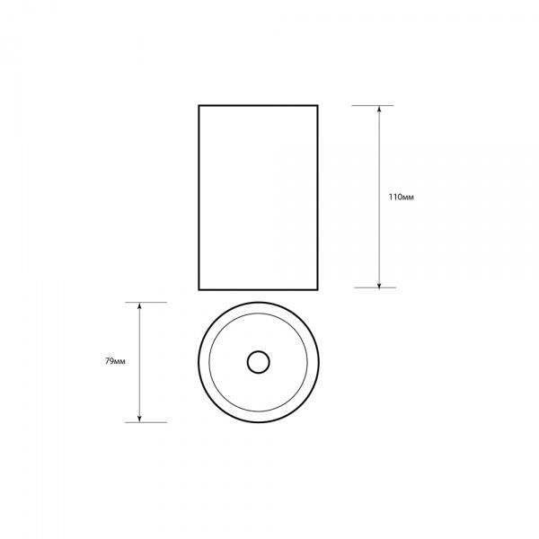 Светильник светодиодный Светкомплект LED накладной DL-110 ACR COB BK 10 Вт 4000 К черный 