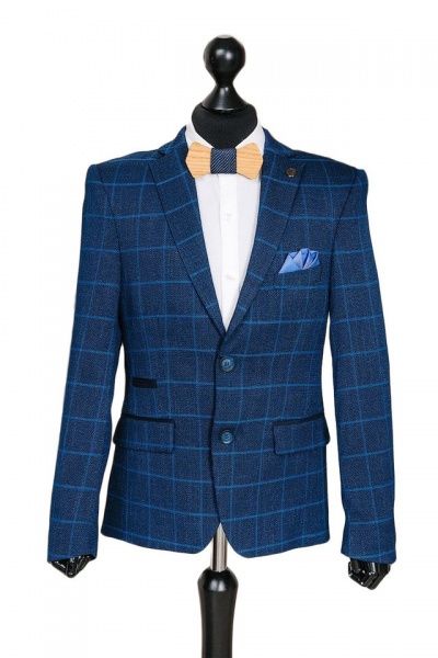 Пиджак школьный West-Fashion р.152 синий А139 
