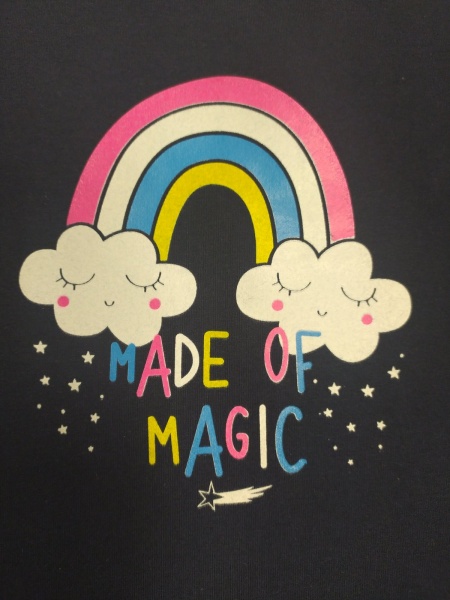 Джемпер для дівчинки Роза р.122 синій джинс 210563 