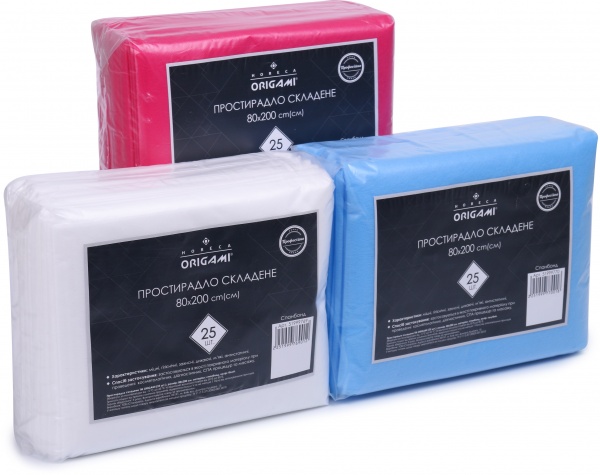 Простыня сложена Origami Horeca 80х200 см 25 шт. белый