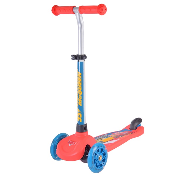 Самокат Disney Cars красный LS2213 