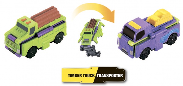 Машинка-трансформер Flip Cars Лісовоз та транспортер EU463875-03