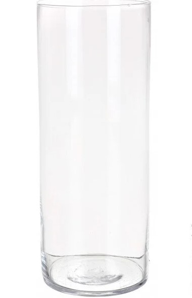 Ваза скляна Wrzesniak Glassworks циліндр прозора 17-995C, 14*35 35 см