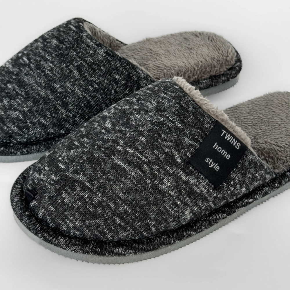 Капці домашні Twins HS-OZ melange р.40/41 чорний