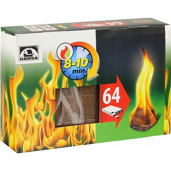 Підпалка для каміну та печі Hansa 64 шт.