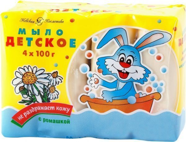 Мыло детское Невская Косметика с ромашкой 4 шт. 100 г