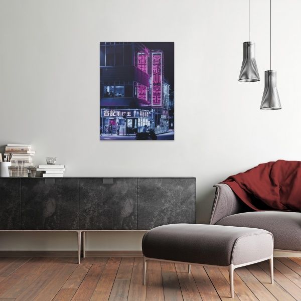 Репродукция Ночная жизнь 75x100 см Styler 