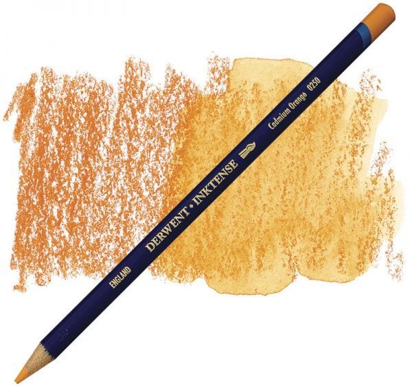 Олівець чорнильний Inktense 0250 Кадмій помаранчевий Derwent