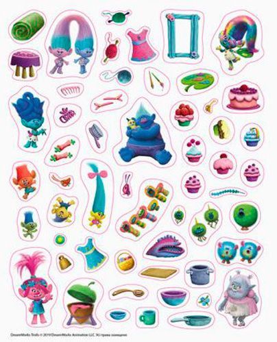 Книга «Книга Тролі. Світ наліпок. Яскрава книжка. (У)»