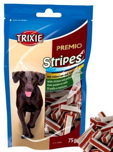 Ласощі Trixie PREMIO Chicken and Pollock Stripes палички курка/лосось 75гр