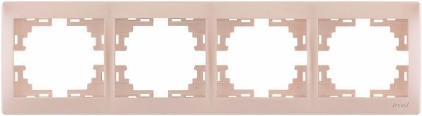 Рамка четырехместная Lezard MIRA горизонтальная белый 701-3000-149