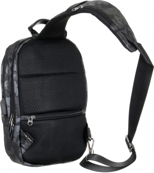 Сумка через плечо хаки черная