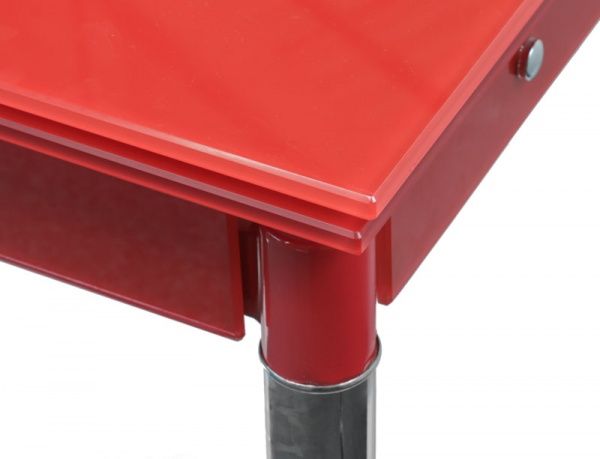 Стол обеденный Silver flowers red 