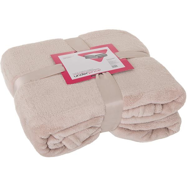 Плед мікрофібра Underprice крем 160x200 см