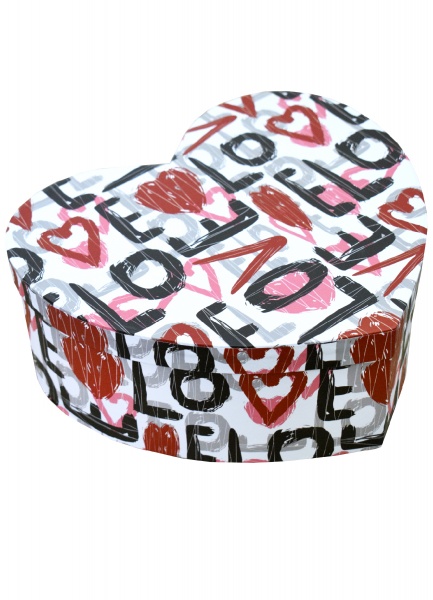 Коробка подарочная в виде сердца Love 320520573 19х14.5 см