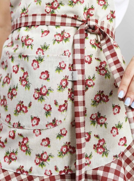 Фартук Lucy Бордо цветок La Nuit