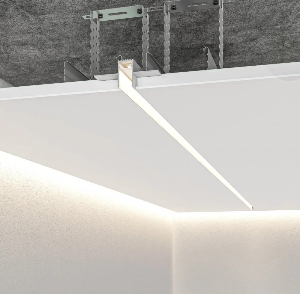 Профиль теневого шв АЛЮПРО ПАС-3876 RAL-9016 мат 3м