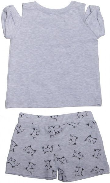 Комплект для дівчаток Фламінго р.104 сірий із чорним 895-428-4 