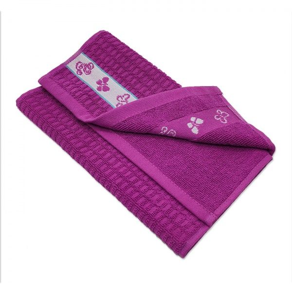 Рушник Метелики 30x60 см Simi фіолетовий 