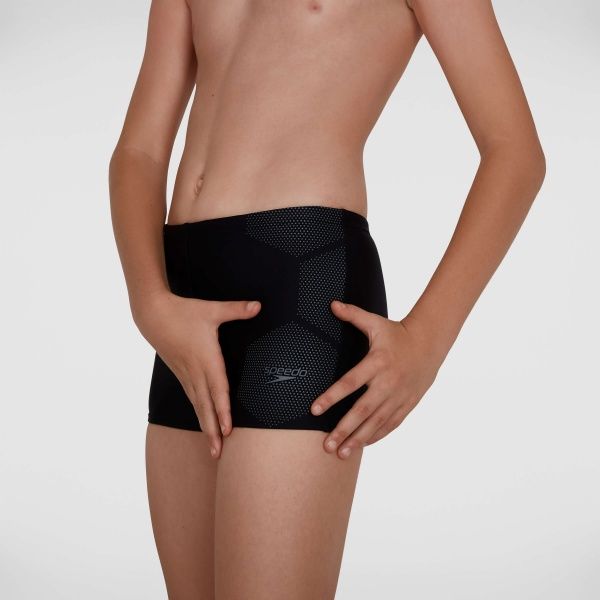 Плавки Speedo TECH_PLMT_AQUASHORT_JM 8-124105926 р.7-8 черно-серый