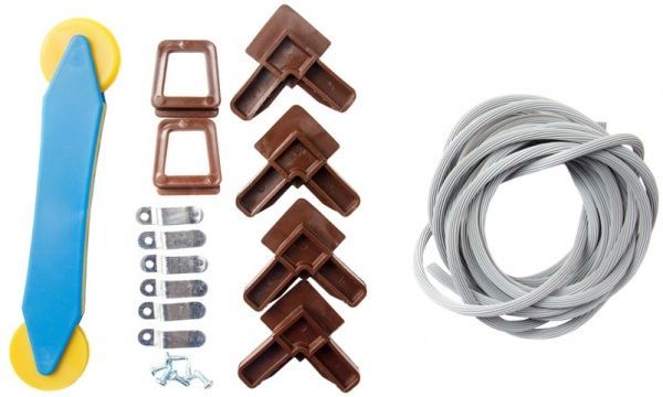 Сітка москітна на вікна / на балкон вставна Vektor макс. р-р до 750х1500 мм коричневий