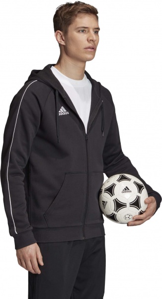 Джемпер Adidas CORE18 FZ HOODY FT8068 р. XL черный