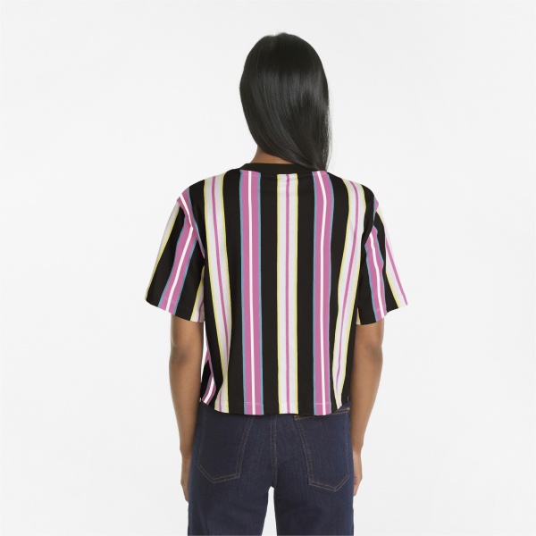 Футболка Puma SWxP Relaxed AOP Tee 53356515 р.XS рожевий