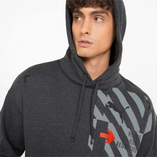 Джемпер Puma RE:COLLECTION GRAPHIC HOODIE 53395807 р. XL темно-синий