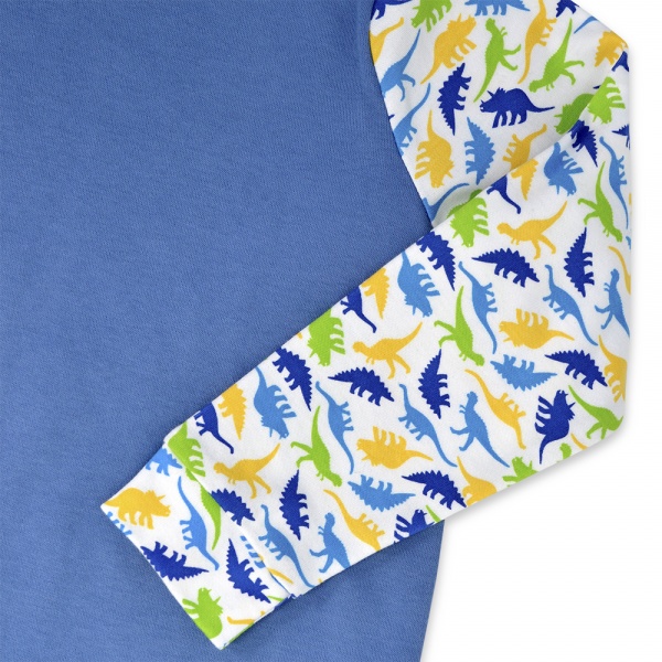 Піжама дитяча WP Merchandise Звірята р.116–122 синій із малюнком FWPPJP4DIN23BL122 