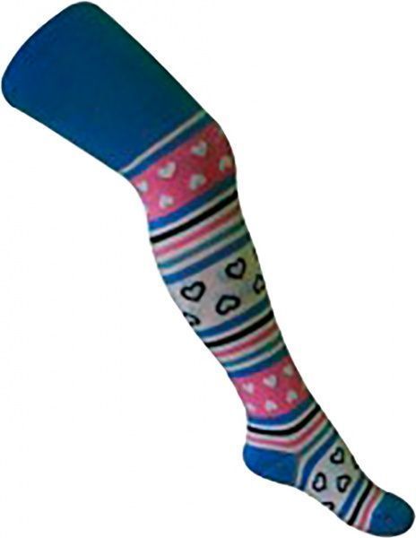 Колготки для девочек ESLI 418 р.92-98 голубой с рисунком 