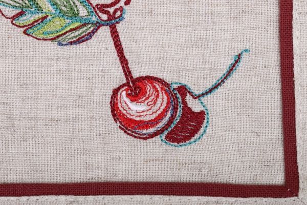 Салфетка Эдельвика «Фрукты» 409-17/00 30x40 см льняной 