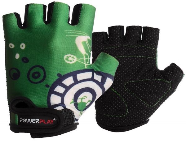 Рукавички PowerPlay 001A_Green р. 3XS зелений