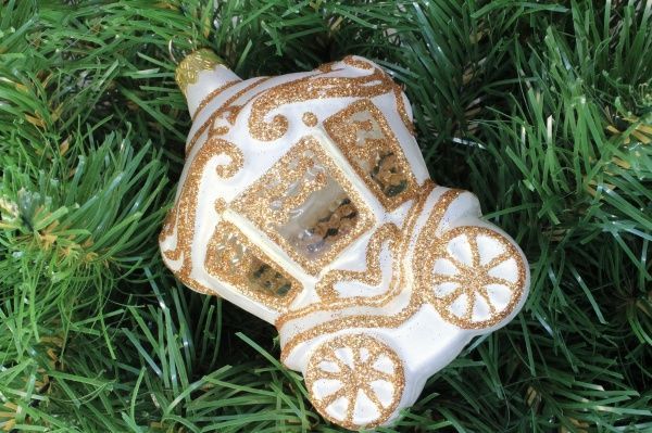 Набор елочных игрушек Кружево d80 мм 8 см 6 шт./уп. 