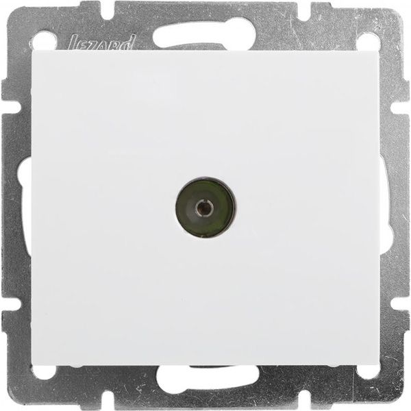 Розетка TV проходная Lezard Rain белый 703-0288-129